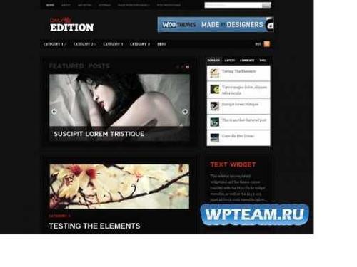 Product picture Wordpress Premium Theme(dailyedition) + Gift 60 Step by Step Wordpres Tutorial Videos