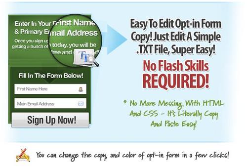 Product picture  Professional Flash Opt-in Box Templates That Work really awesome!